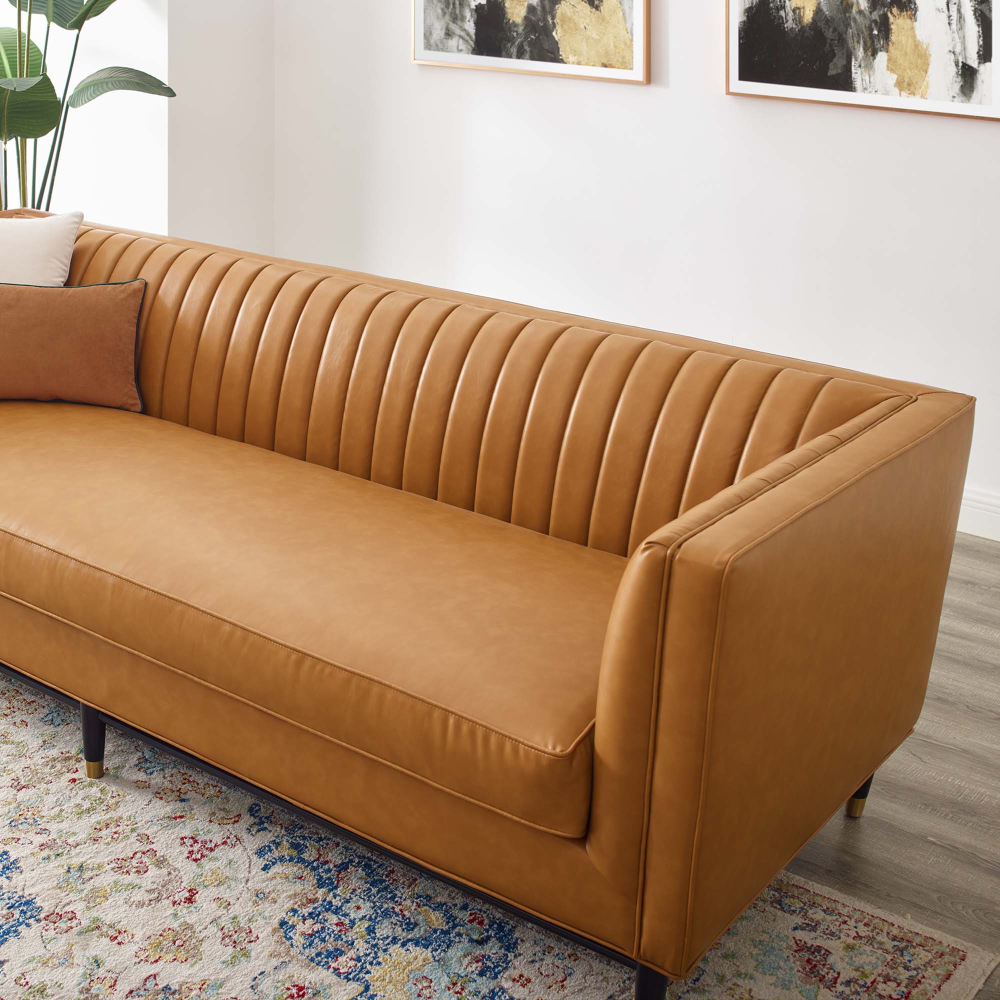 Phillip Leather Sofa - From Where - 
