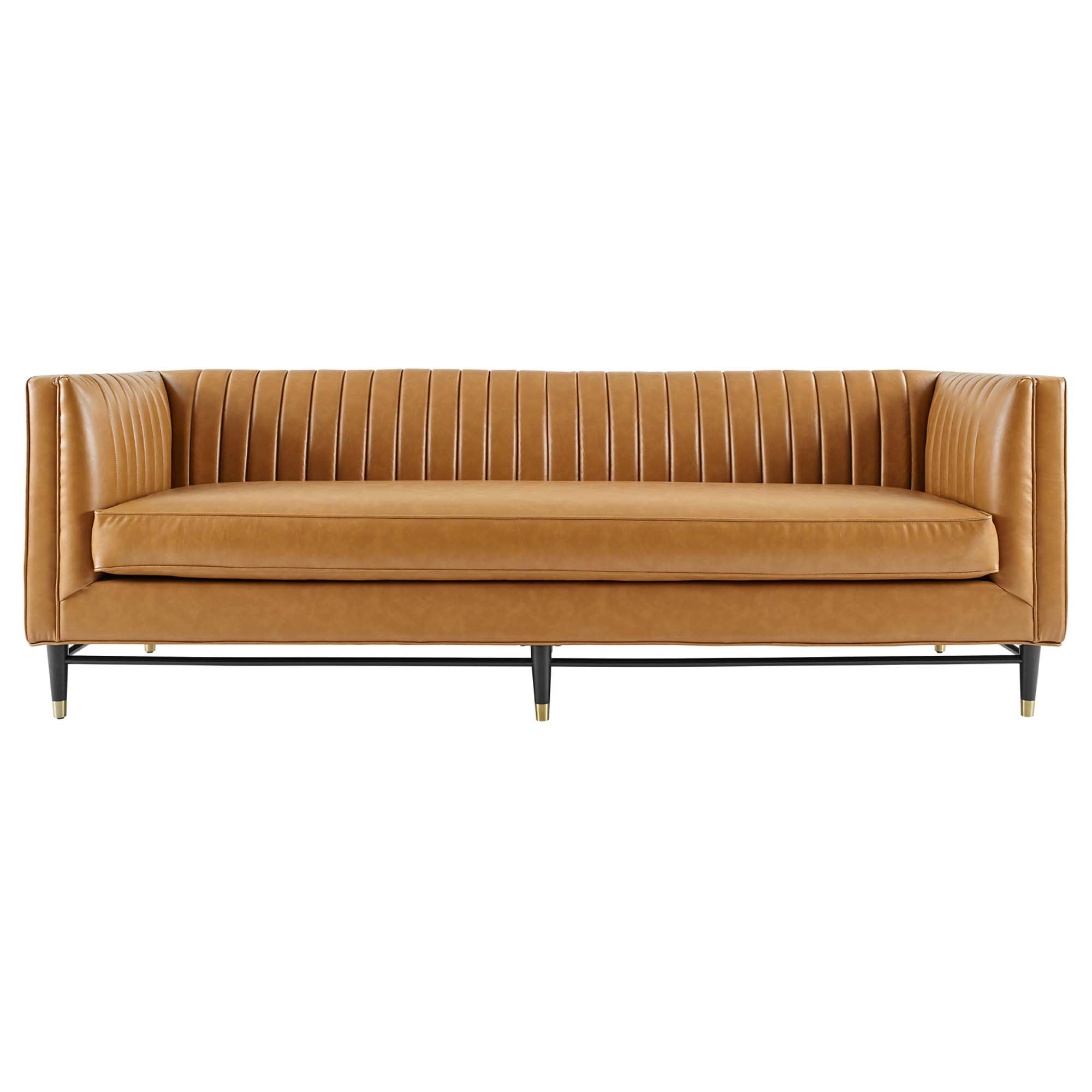 Phillip Leather Sofa - From Where - 