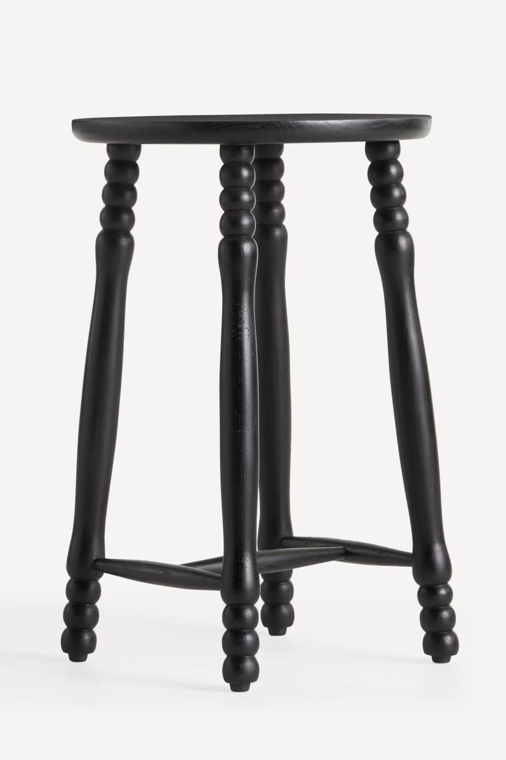 Pierre Turned Wood Counter Stool - From Where - 