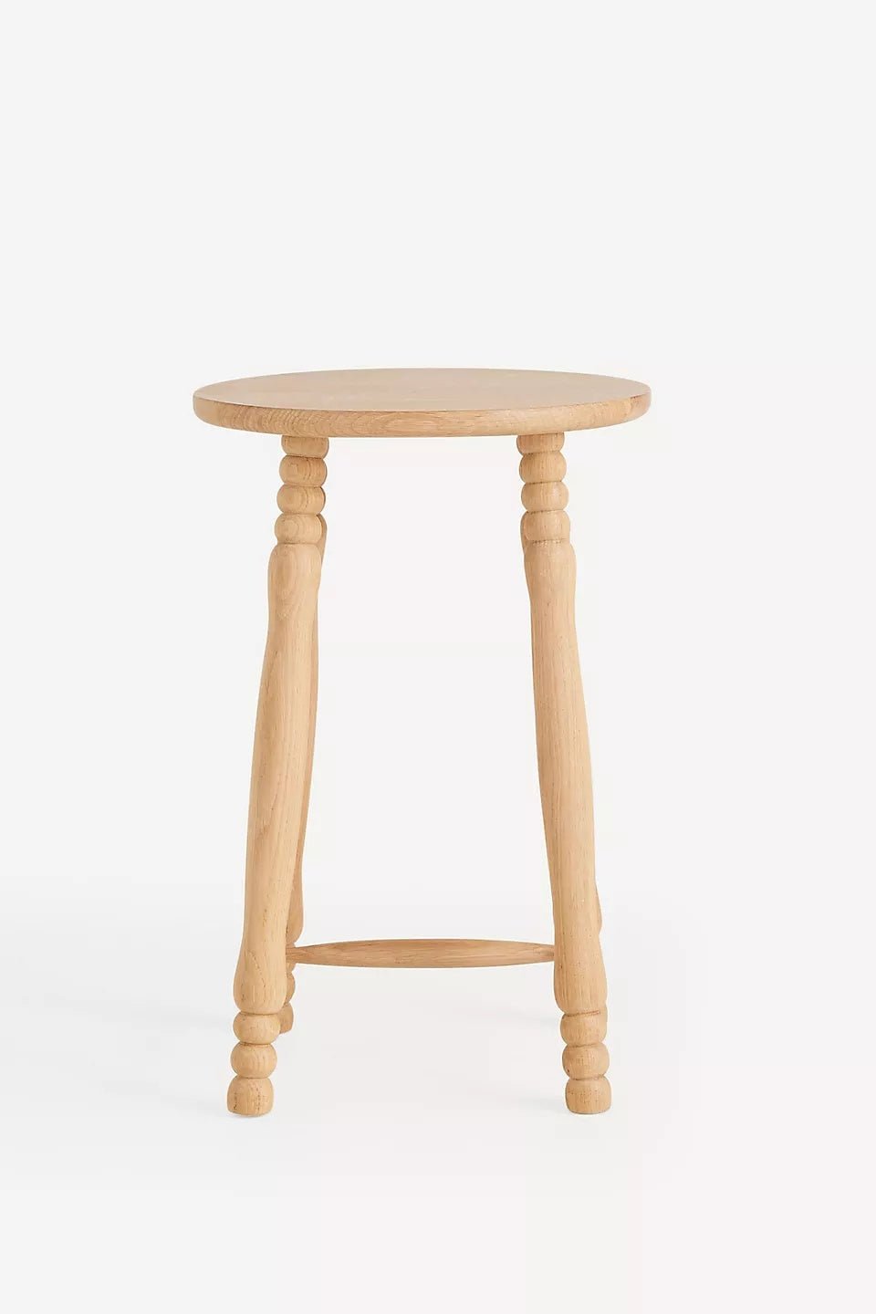 Pierre Turned Wood Counter Stool - From Where Finds - 