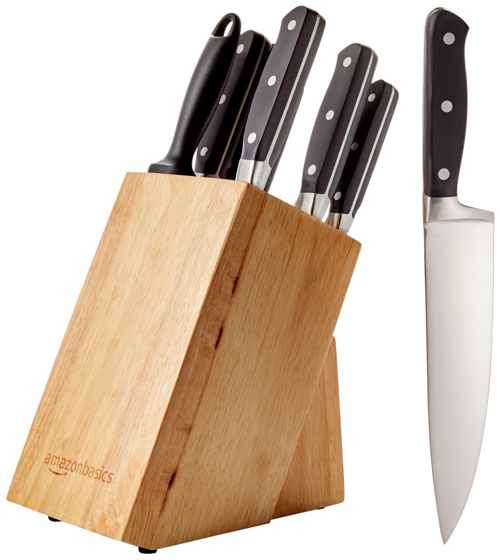 Pine Wood Knife Block Set - From Where - 