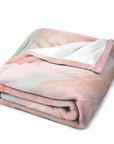Pink Coral Rainbow Flannel Blanket - From Where - 