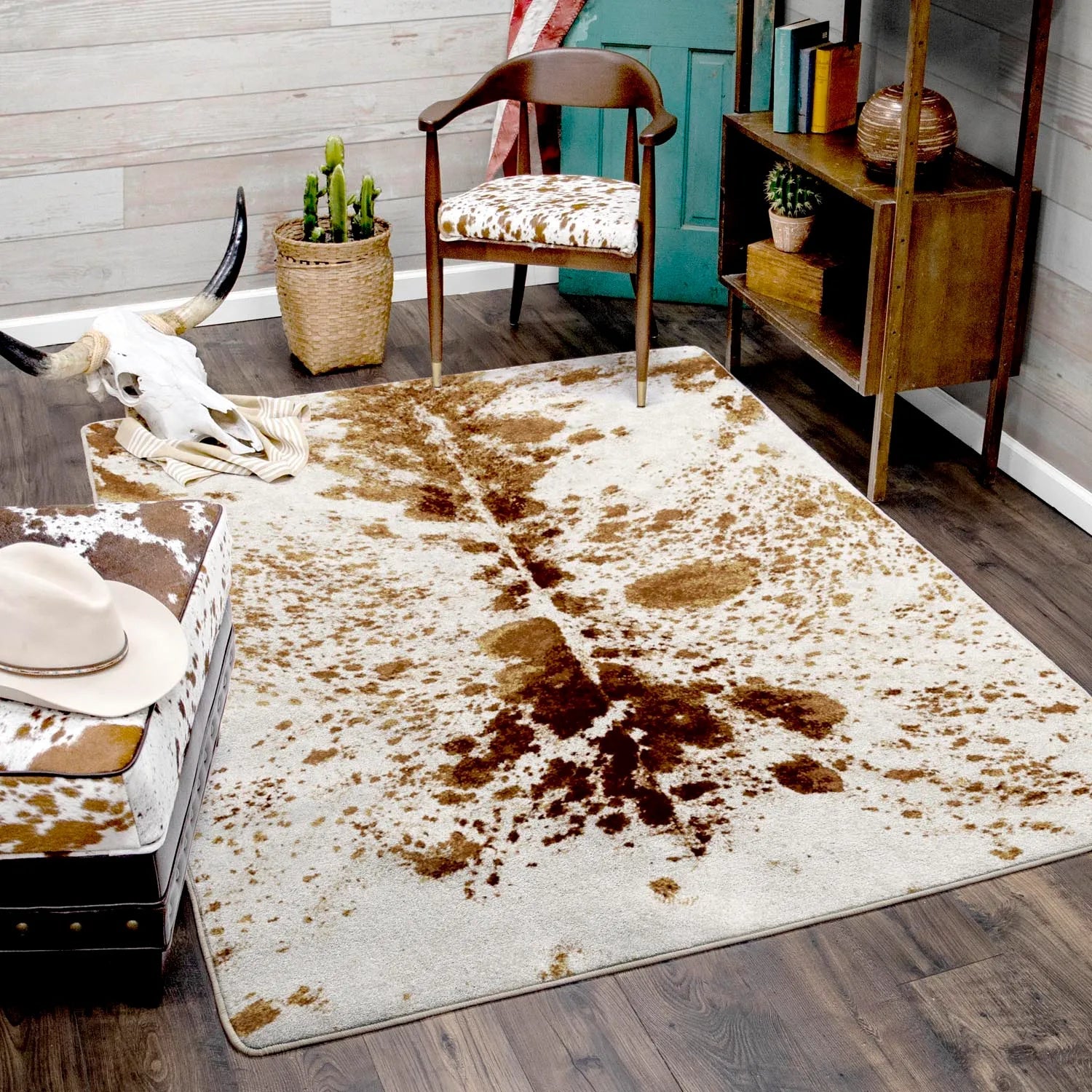 Pioneer Longhorn Western Rug - From Where Finds - 