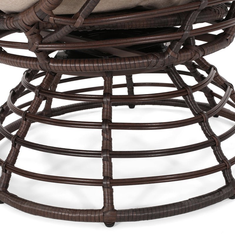 Pitner Swivel Patio Chair with Cushions - From Where - 