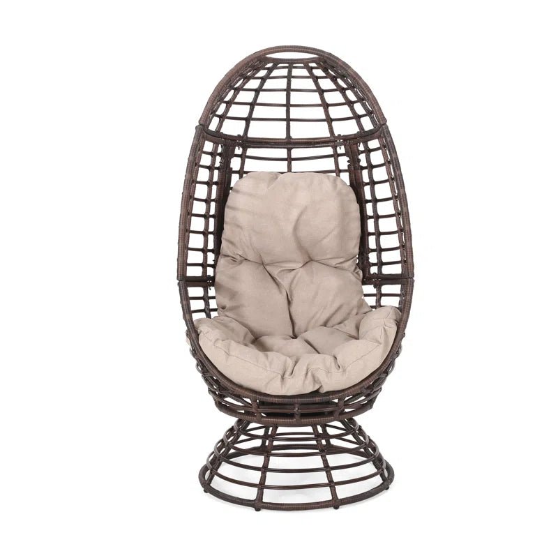 Pitner Swivel Patio Chair with Cushions - From Where - 