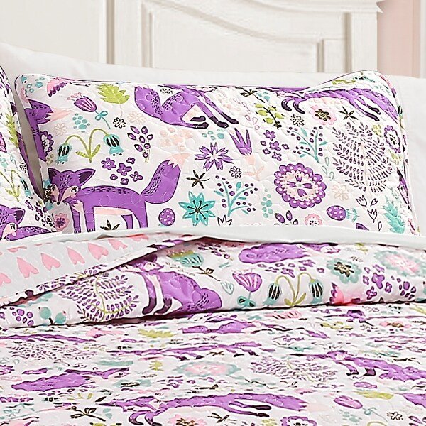 Pixie Fox 4 - piece Quilt Set - From Where - 