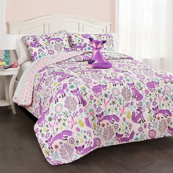 Pixie Fox 4 - piece Quilt Set - From Where - 