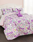 Pixie Fox 4 - piece Quilt Set - From Where - 
