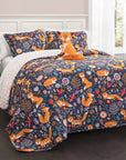 Pixie Fox 4 - piece Quilt Set - From Where - 