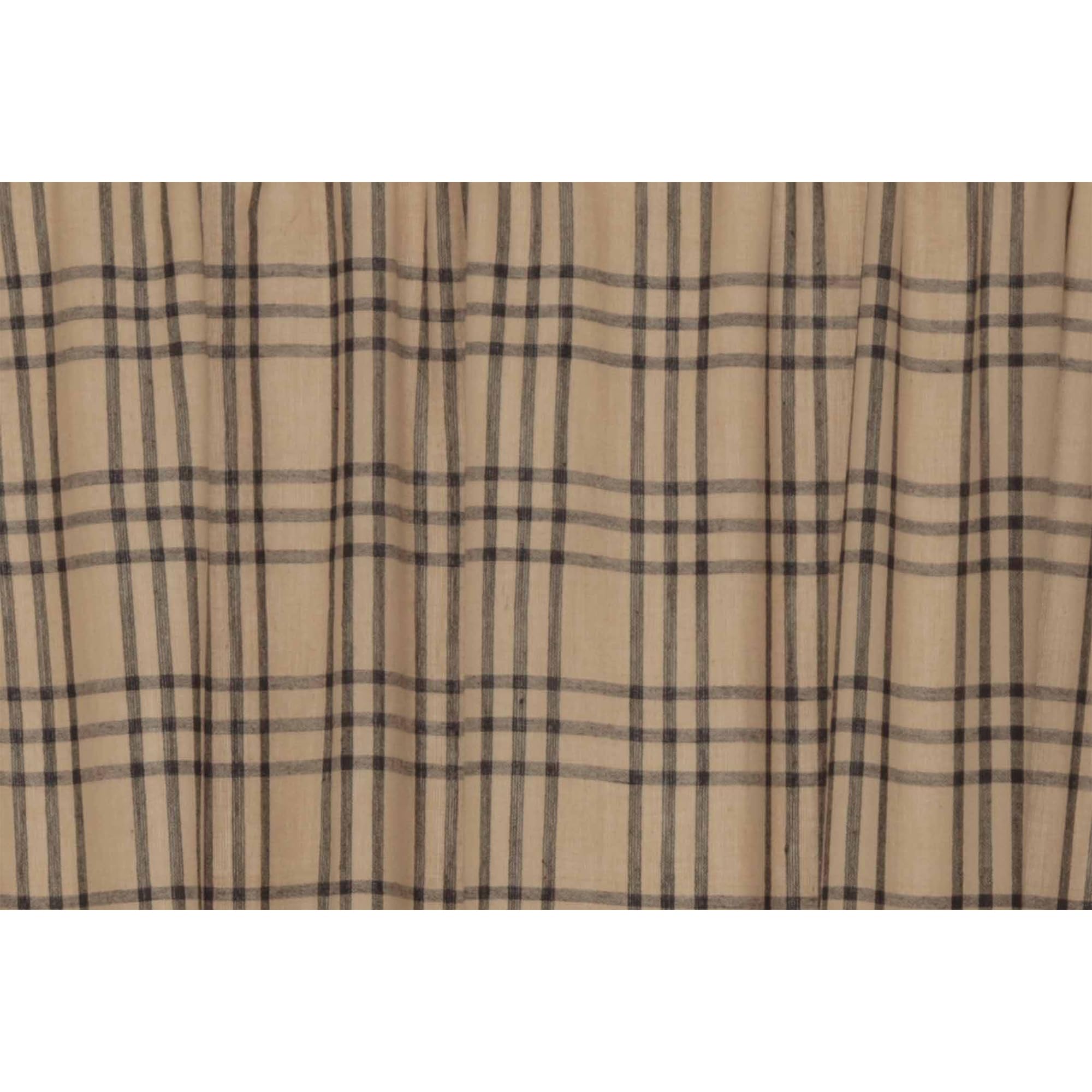 Plaid Cotton Farmhouse Curtains - From Where - 