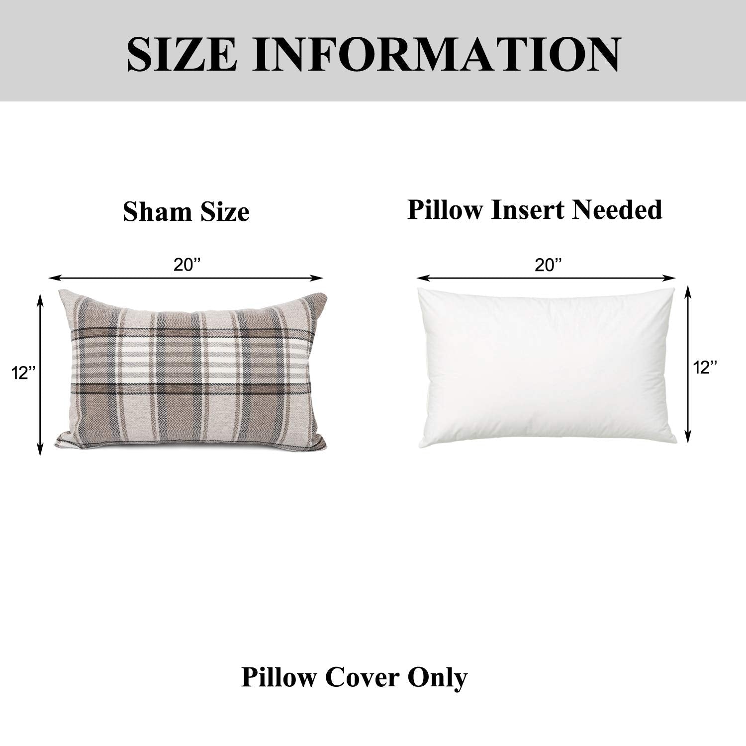 Plaid Throw Pillowcase (Set of 2) - From Where Finds - 