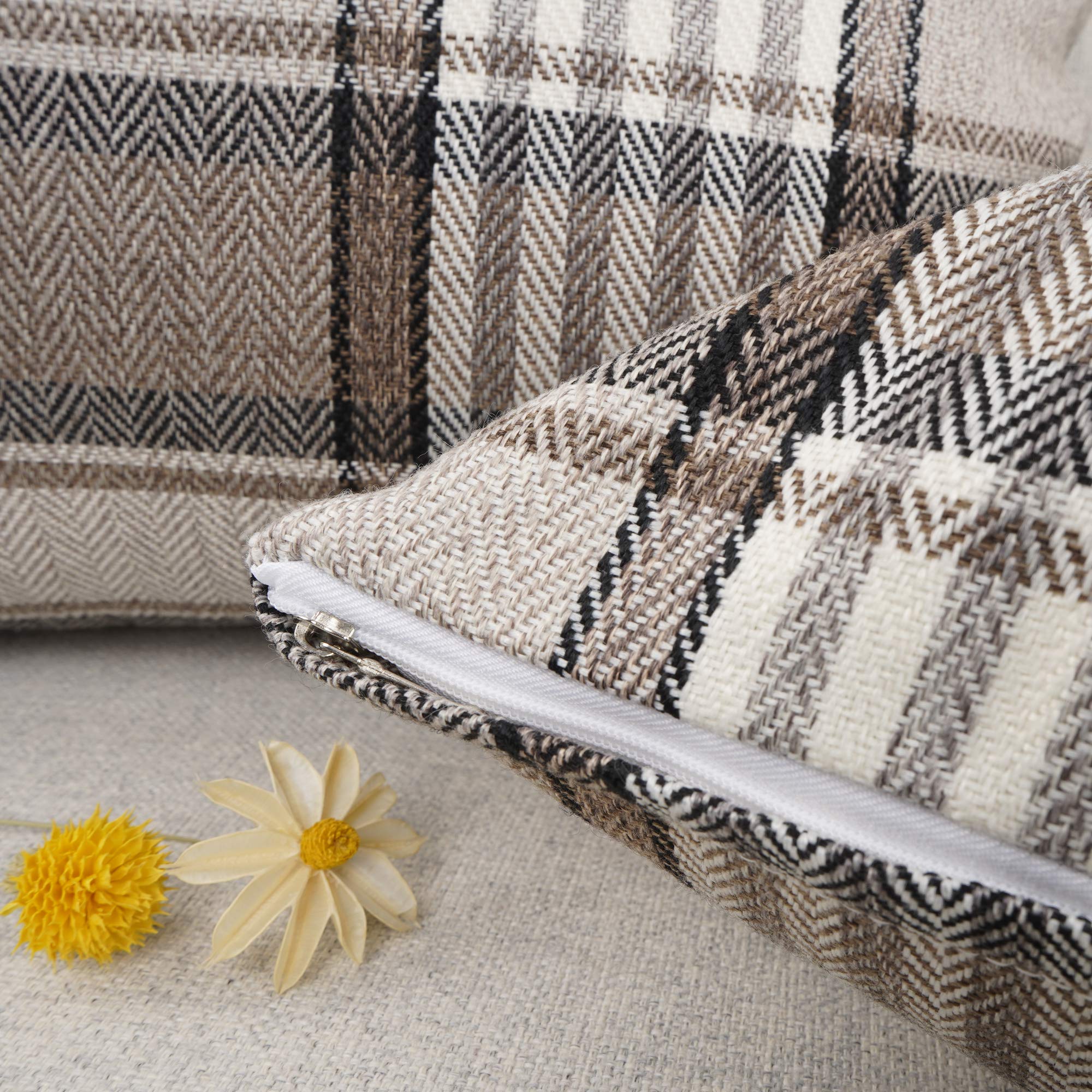Plaid Throw Pillowcase (Set of 2) - From Where Finds - 