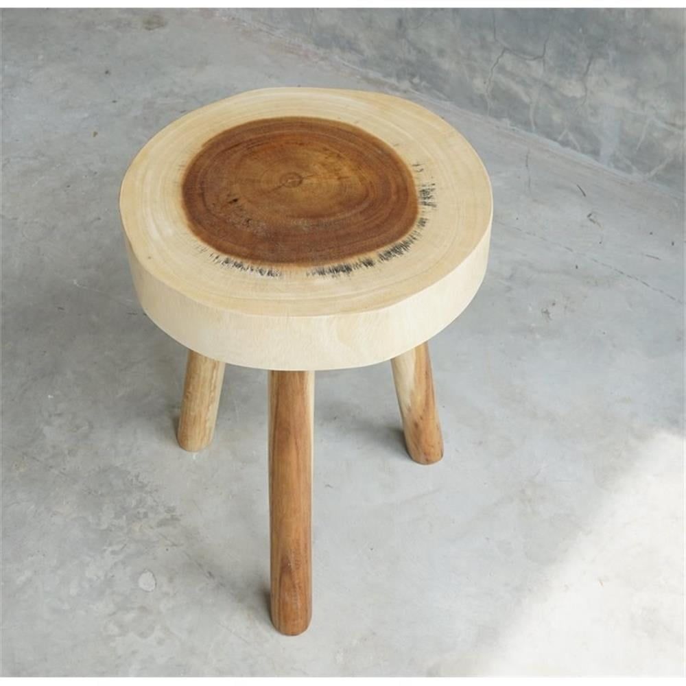 Plantation Wood Stool - From Where - 