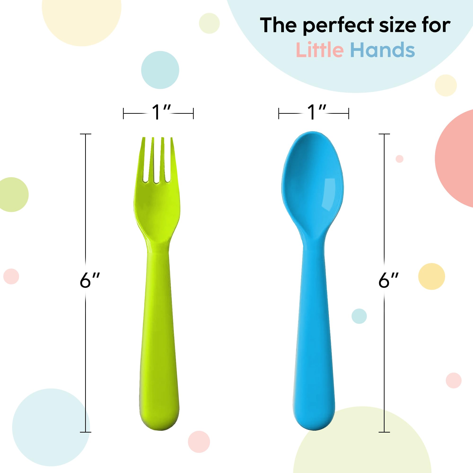 Plaskidy 16 Pc Plastic Toddler Utensils Set - From Where - 