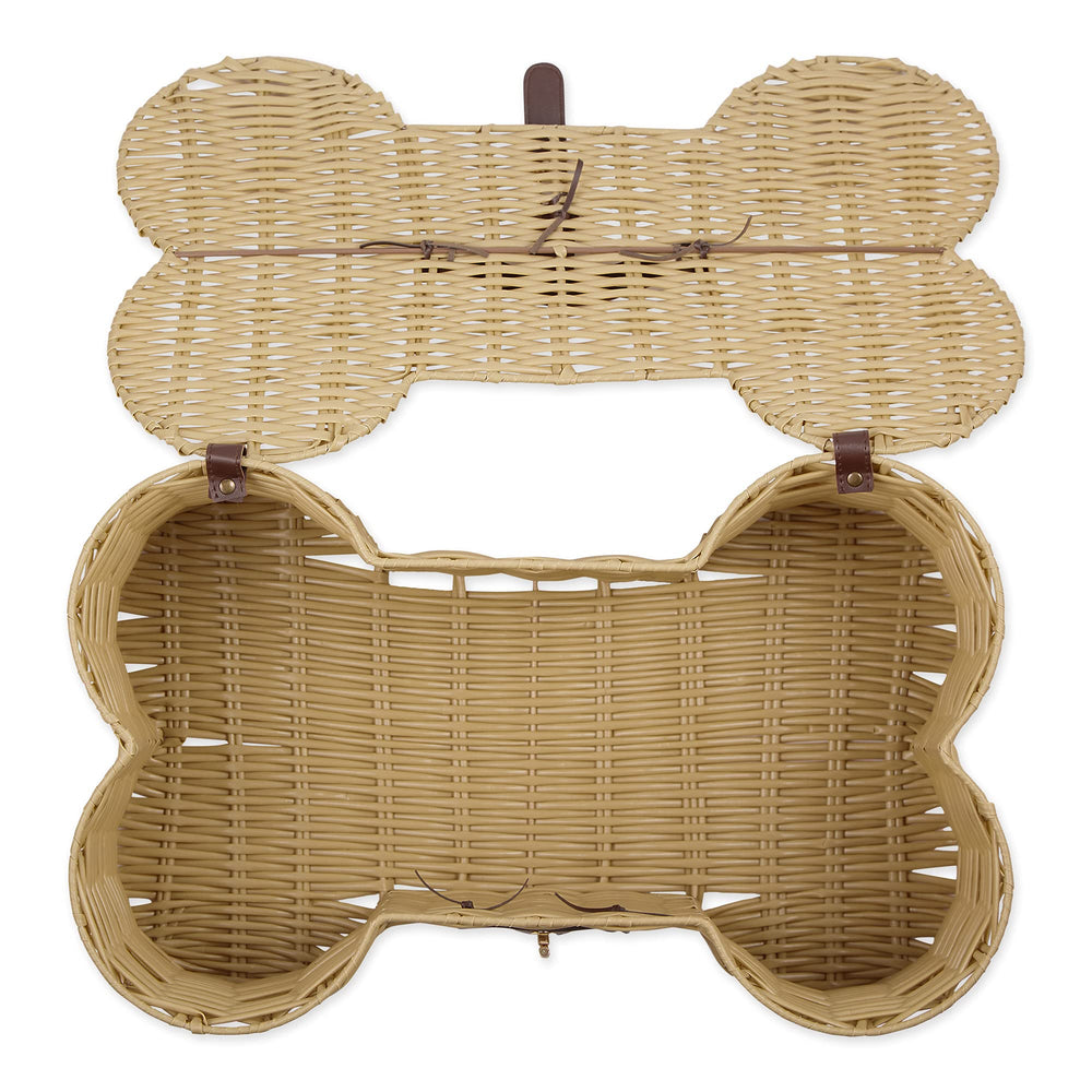 Plastic Wicker Pet Toy Storage Basket - From Where - 