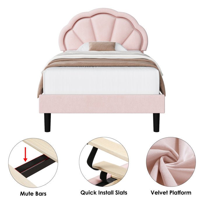 Platform Bed Frame with LED Light - From Where - 