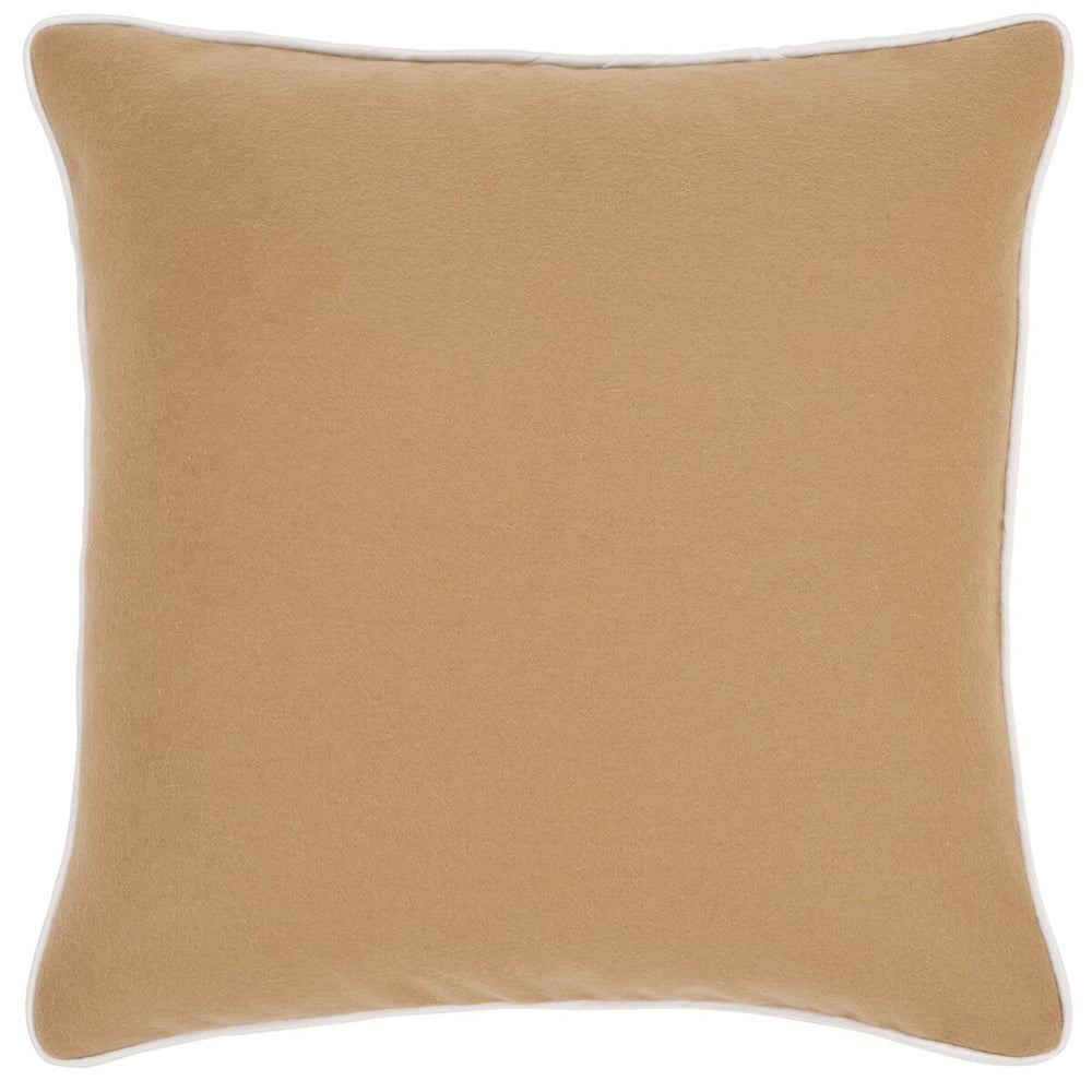 Alaia, 18 X 18, Camel/Ivory, Wool Pillow- PLS7223B-1818