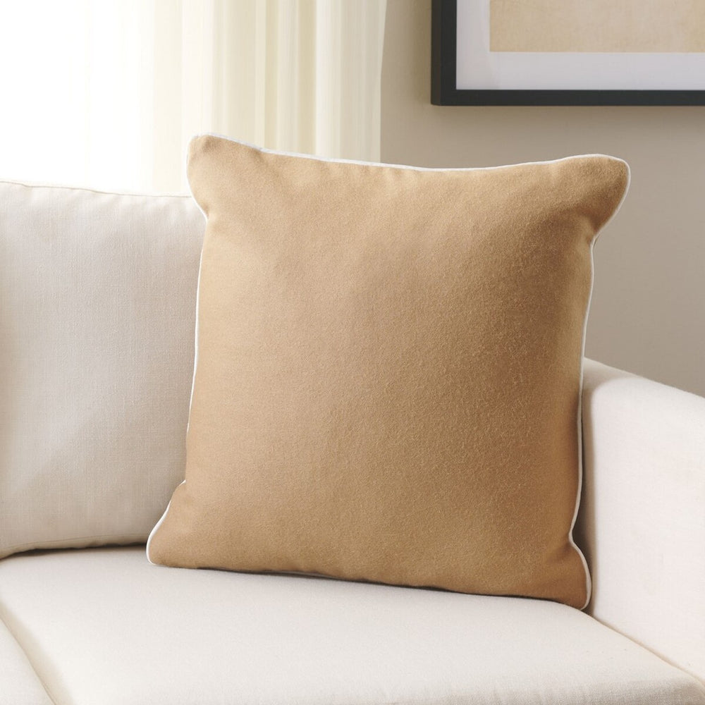 Alaia, 18 X 18, Camel/Ivory, Wool Pillow- PLS7223B-1818