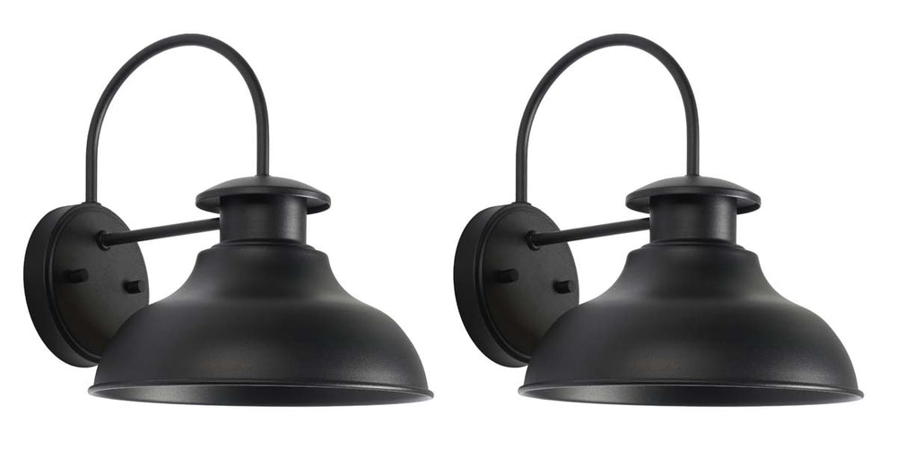 Safavieh Linden Outdoor Wall Sconce - Black (Set of 2)