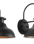Safavieh Linden Outdoor Wall Sconce - Black (Set of 2)