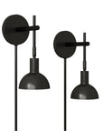 Plug - in Metal Wall Lights (Set of 2) - From Where - 