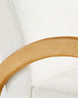 Pollie White Snow Boucle Nursery Rocking Chair - From Where - 