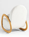 Pollie White Snow Boucle Nursery Rocking Chair - From Where - 