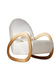 Pollie White Snow Boucle Nursery Rocking Chair - From Where - 