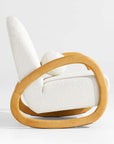Pollie White Snow Boucle Nursery Rocking Chair - From Where - 
