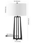 Pollyanna Metal Base Table Lamp - From Where Finds - 