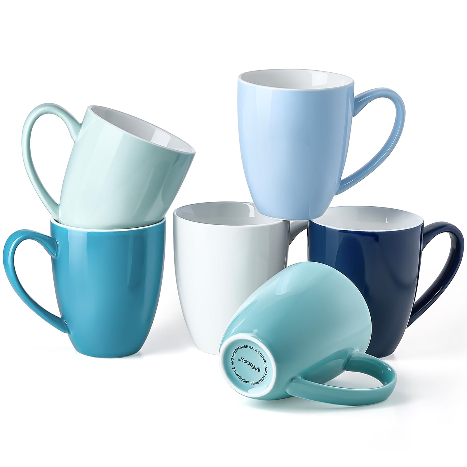 Porcelain Coffee Mugs (Set of 6) - From Where - 