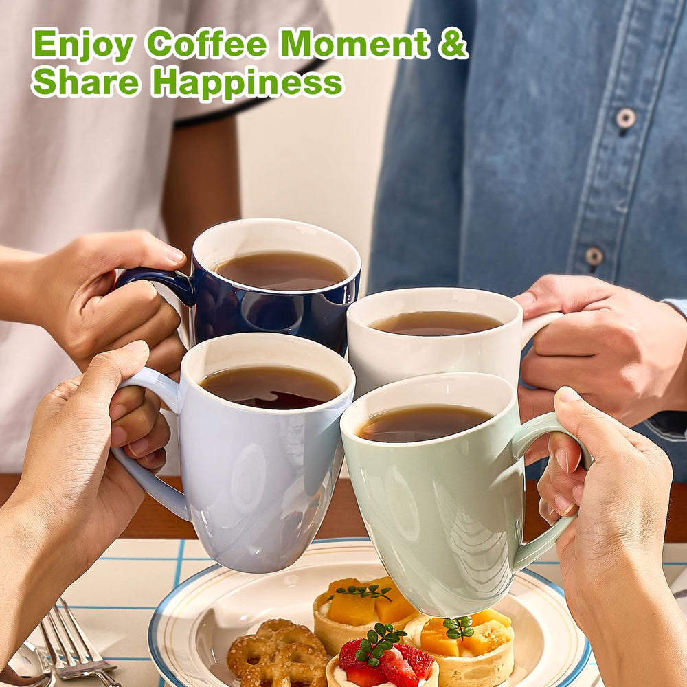 Porcelain Coffee Mugs (Set of 6) - From Where - 