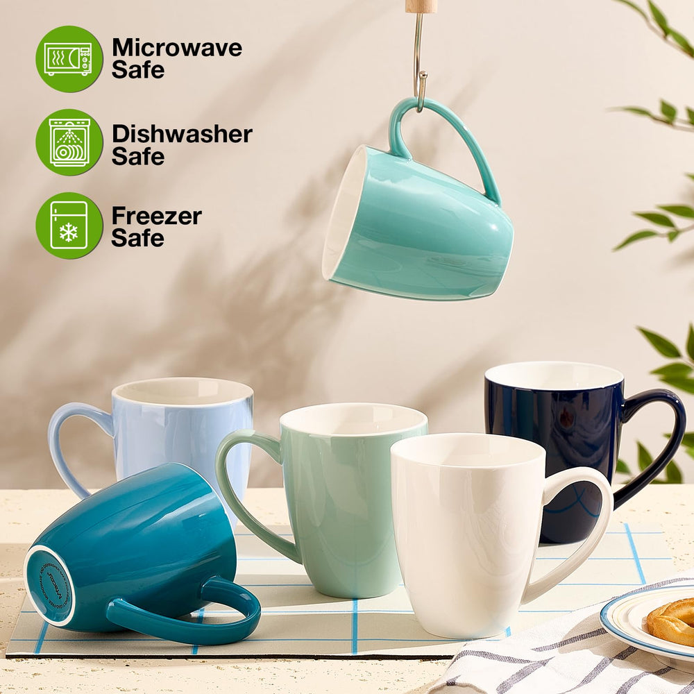 Porcelain Coffee Mugs (Set of 6) - From Where - 