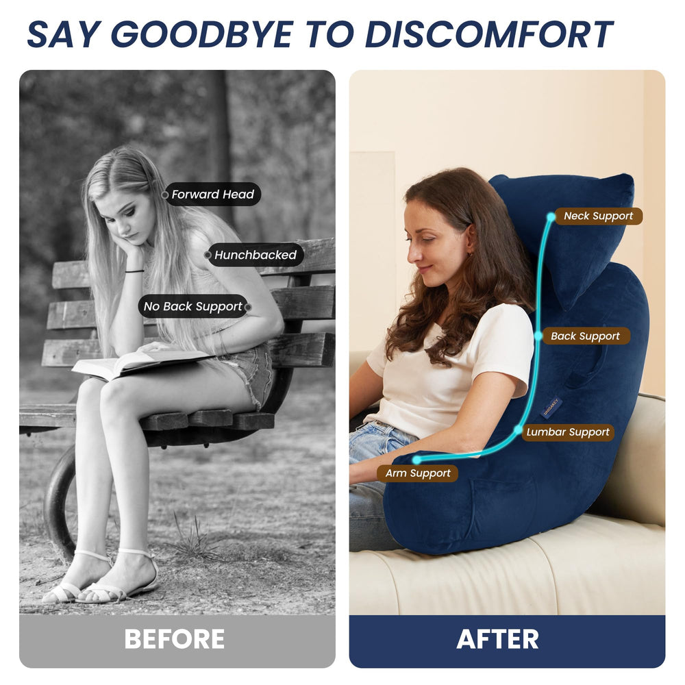 Portable Reading Pillows with Headrest - From Where - 