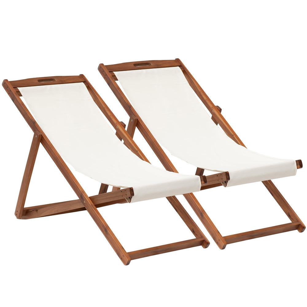 Portable Reclining Beach Chair (Set of 2) - From Where - 