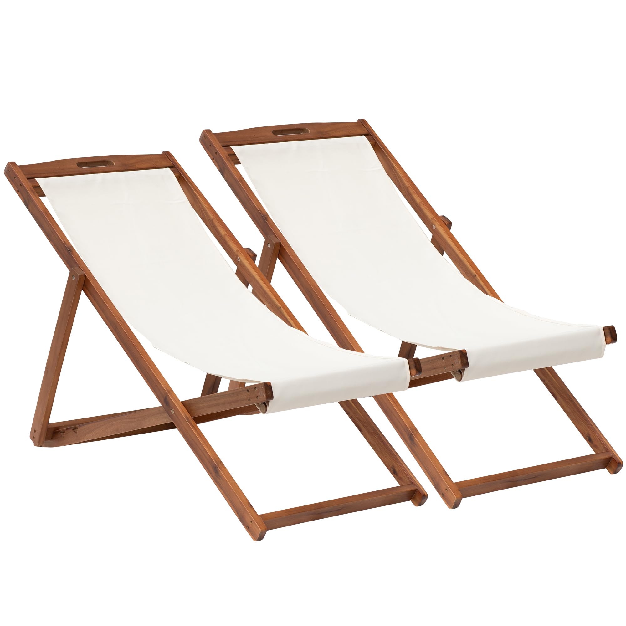 Portable Reclining Beach Chair (Set of 2) - From Where - 