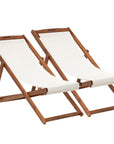 Portable Reclining Beach Chair (Set of 2) - From Where - 