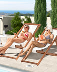 Portable Reclining Beach Chair (Set of 2) - From Where - 