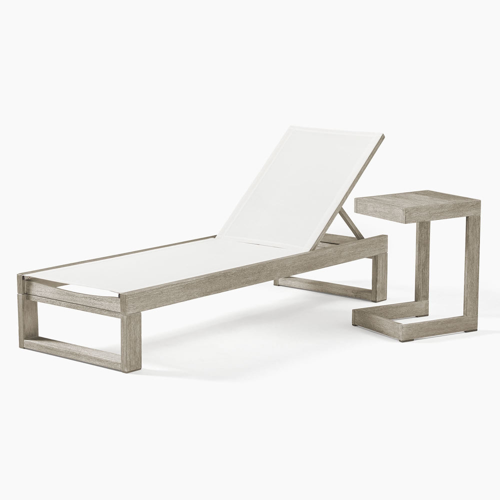 Portside Chaise Lounge &amp; Side Table Set - From Where -