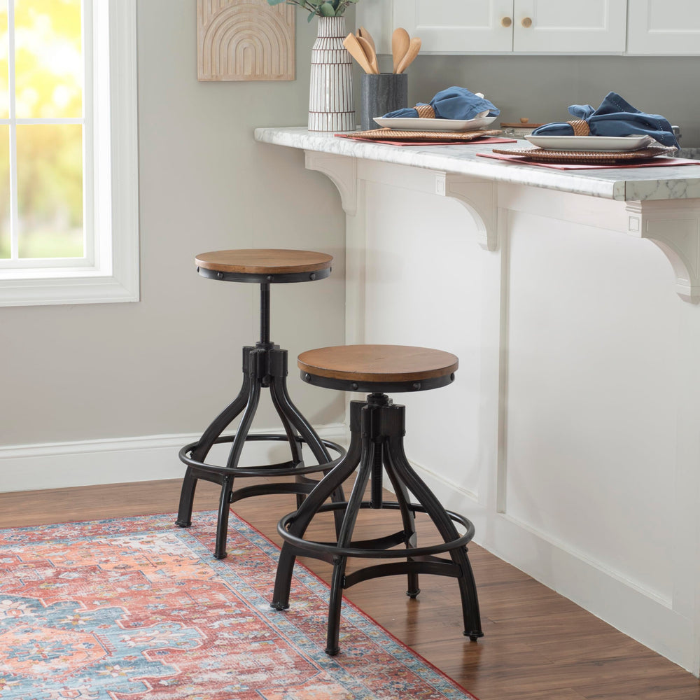 Powell Darwin Swivel Stool (Set of 2) - From Where - 
