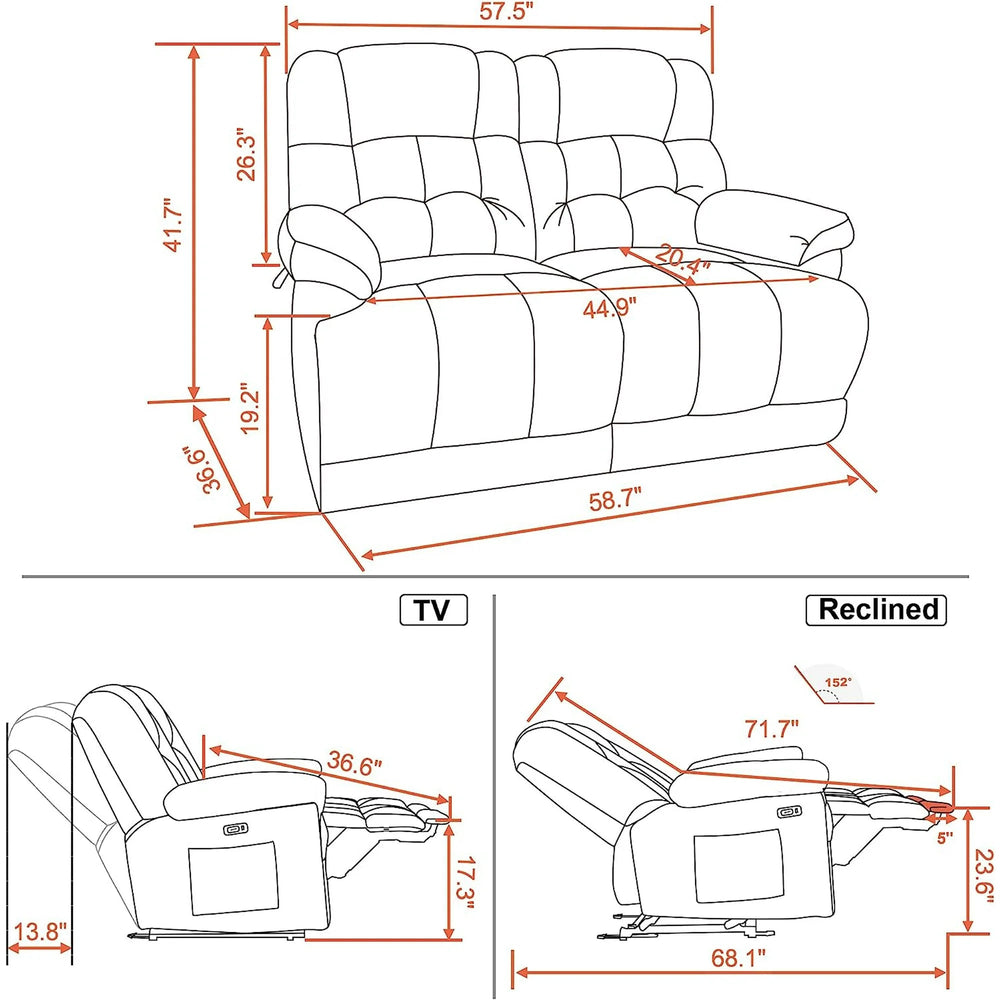 Power Loveseat Recliner - From Where -