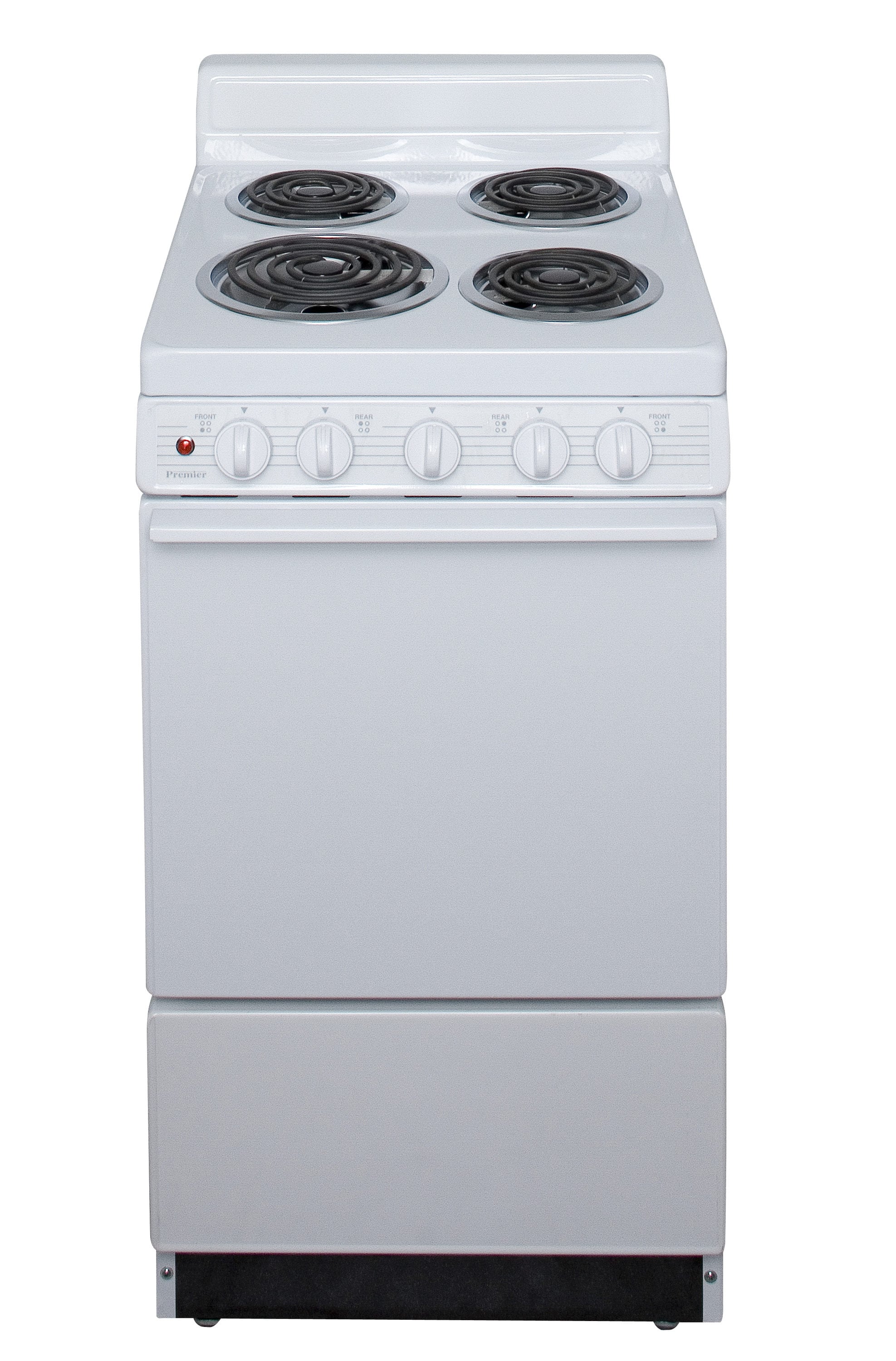 Premier 4 Elements 2.4 cu ft Freestanding Electric Range White - From Where - 