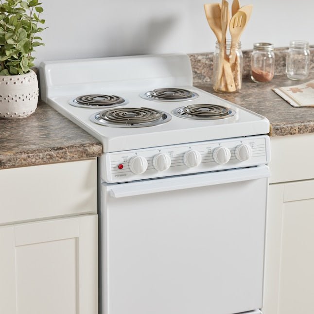 Premier 4 Elements 2.4 cu ft Freestanding Electric Range White - From Where - 
