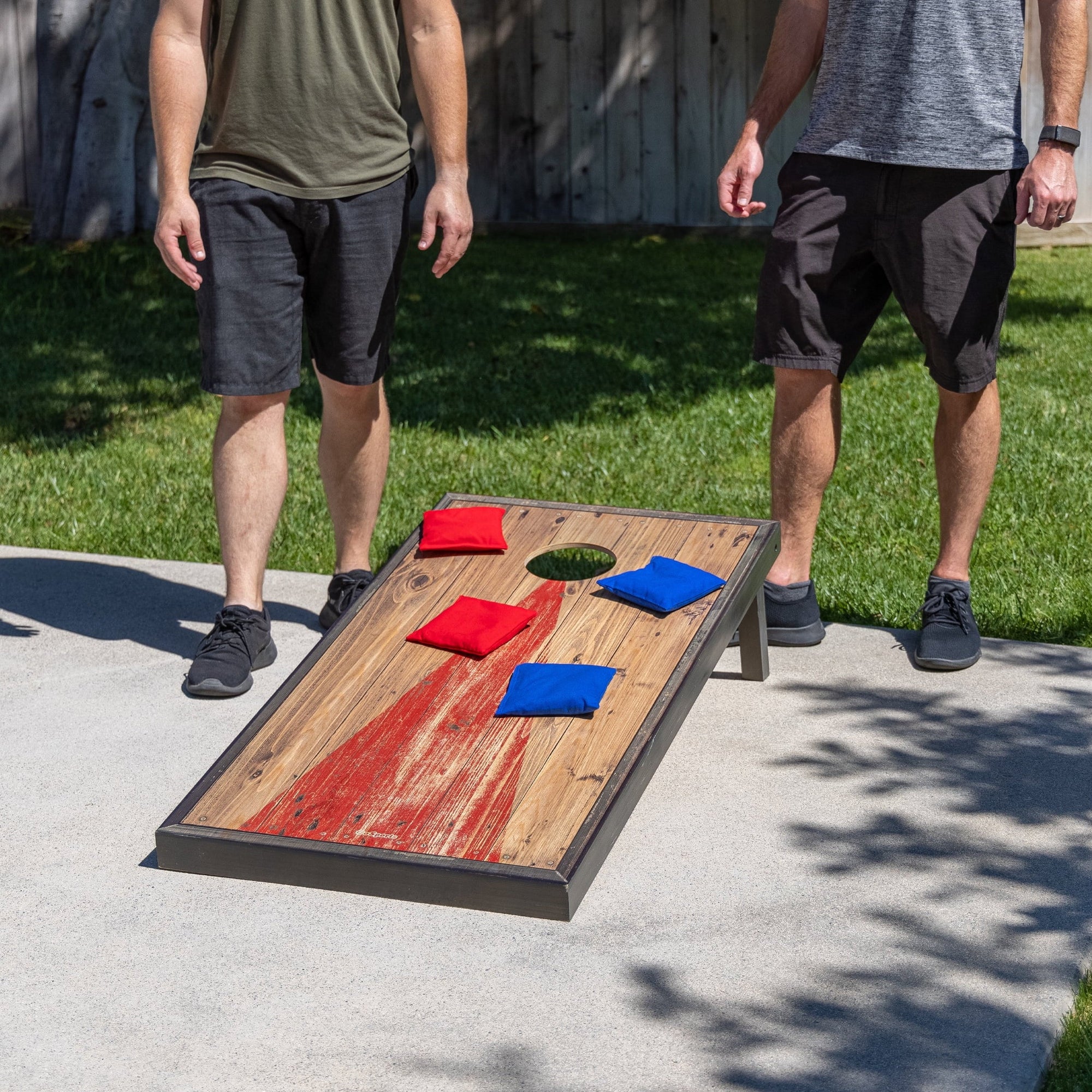 Premium Wood Cornhole Set - From Where - 