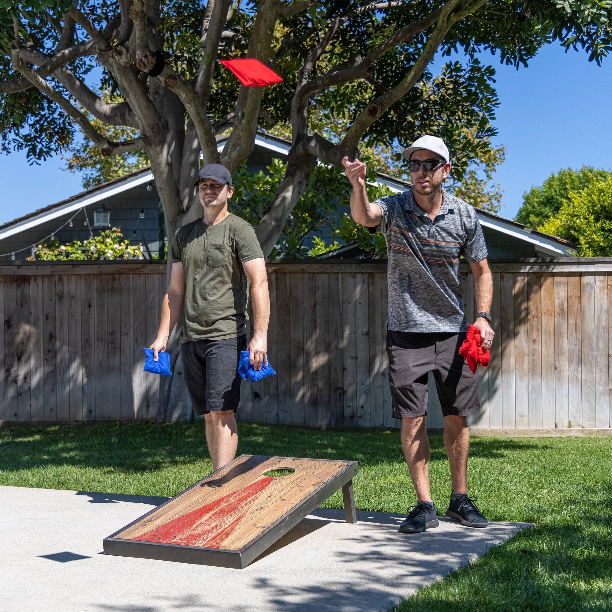 Premium Wood Cornhole Set - From Where - 