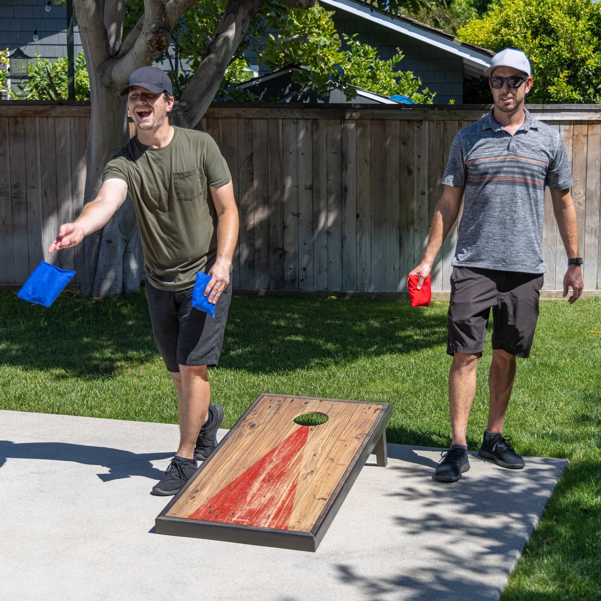 Premium Wood Cornhole Set - From Where - 