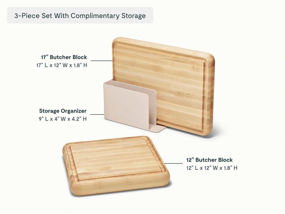 Prep &amp; Serve Butcher Block Set - From Where Finds - 