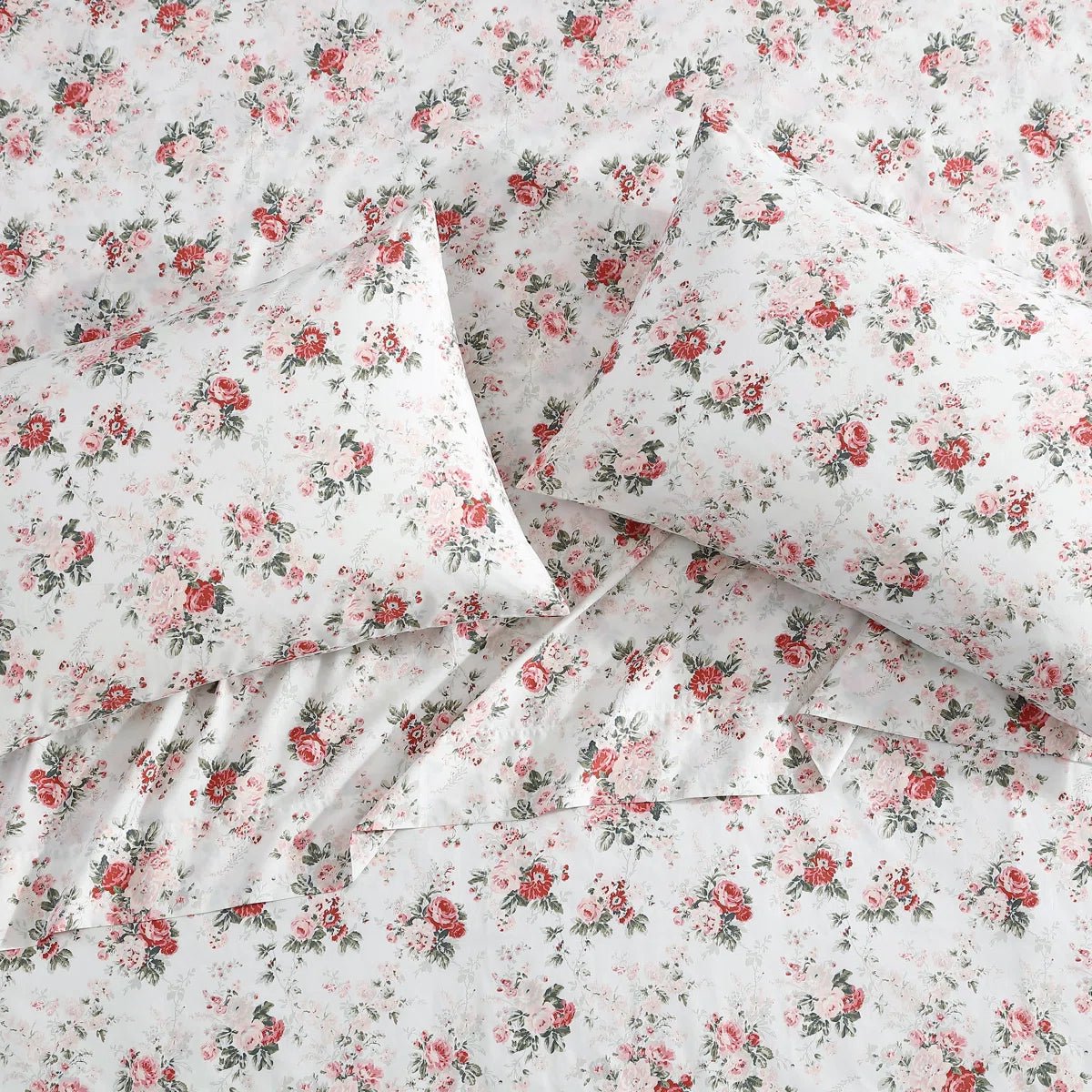 Printed Cotton Percale Sheet Set - From Where - 