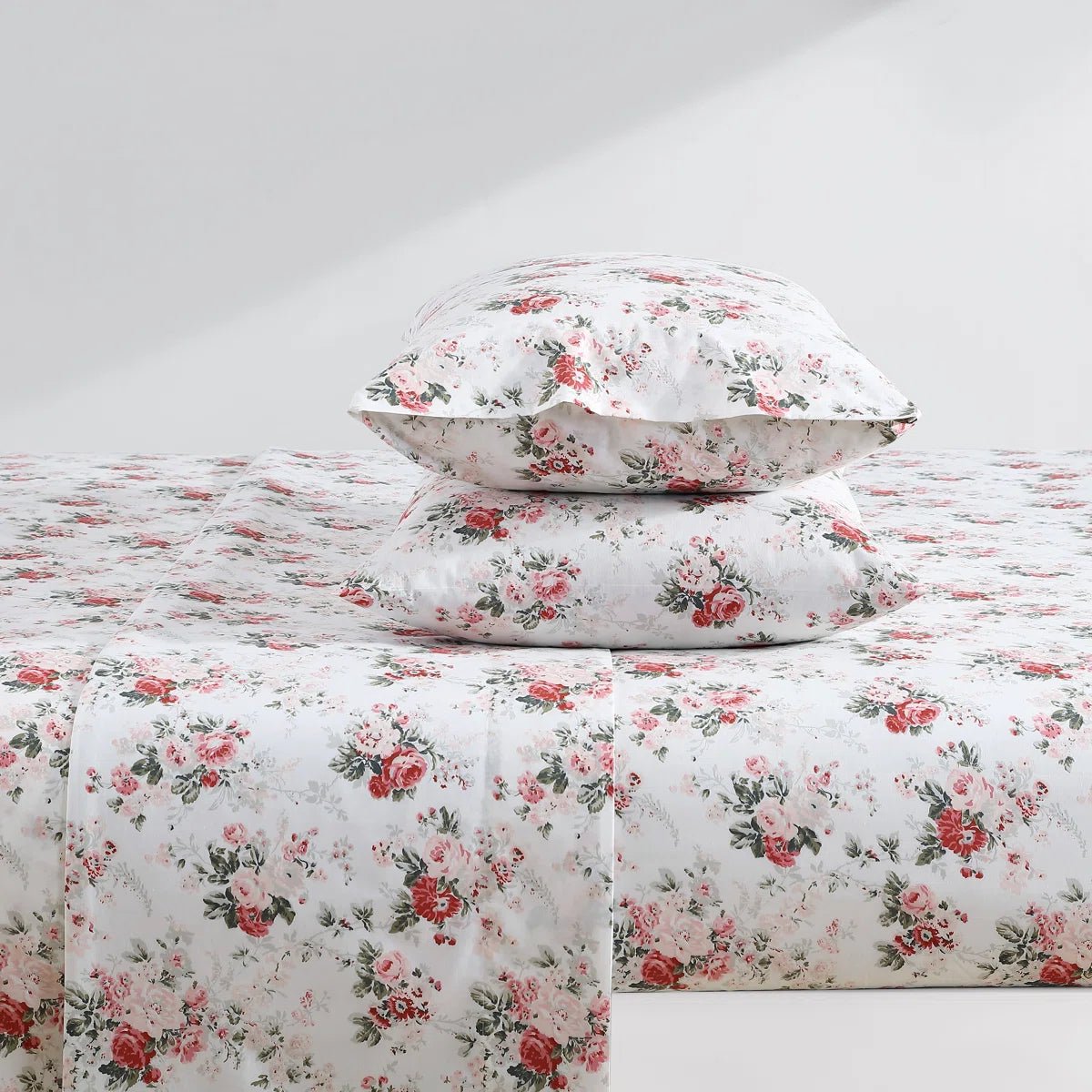 Printed Cotton Percale Sheet Set - From Where - 
