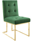 Privy Performance Velvet Dining Chair (Set of 2) - From Where - 